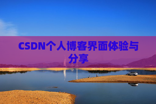 CSDN个人博客界面体验与分享